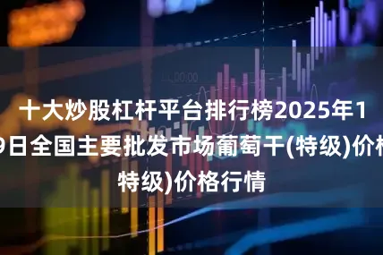 十大炒股杠杆平台排行榜2025年12月29日全国主要批发市场葡萄干(特级)价格行情